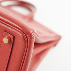 Hermes Hac Birkin 32 Rouge H Stamp 2004