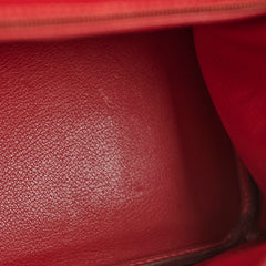 Hermes Hac Birkin 32 Rouge H Stamp 2004