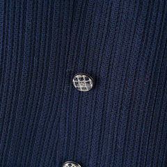 Chanel Double Breasted Playsuit Navy Size 36