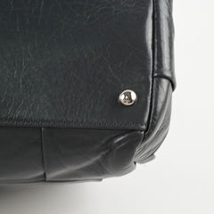 Chanel Igloo Accordian Tote Lambskin Dark Grey