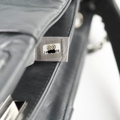 Chanel Igloo Accordian Tote Lambskin Dark Grey