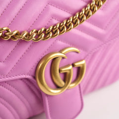 Gucci GG Marmont Shoulder Bag Medium Pink