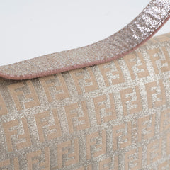 Fendi Baguette Metallic Fabric Bag Light Pink