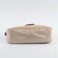 Fendi Baguette Metallic Fabric Bag Light Pink