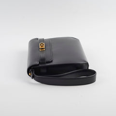 Hermes Kelly Depeches 25 Tadelakt Noir Black(U Stamp)