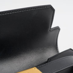 Hermes Kelly Depeches 25 Tadelakt Noir Black(U Stamp)