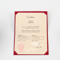 Cartier Paris 18k Sapphire Ring White Gold Size 51