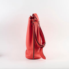 Hermes So Kelly Clemence SHW Capucine Q Square Stamp