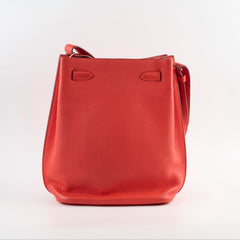 Hermes So Kelly Clemence SHW Capucine Q Square Stamp