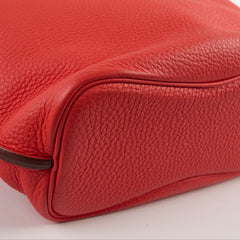 Hermes So Kelly Clemence SHW Capucine Q Square Stamp