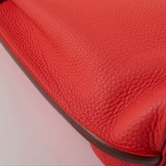 Hermes So Kelly Clemence SHW Capucine Q Square Stamp