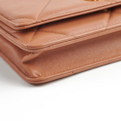 Chanel 19 Wallet On Chain WOC Caramel