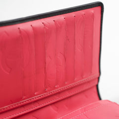 Chanel Cambon Long Flap Wallet Calfskin Black/Pink