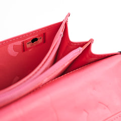 Chanel Cambon Long Flap Wallet Calfskin Black/Pink