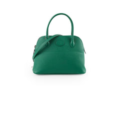 Hermes Bolide 27 Green Espom A Stamp 2017