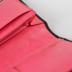 Chanel Cambon Long Flap Wallet Calfskin Black/Pink