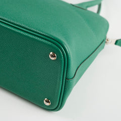 Hermes Bolide 27 Green Espom A Stamp 2017