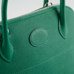 Hermes Bolide 27 Green Espom A Stamp 2017