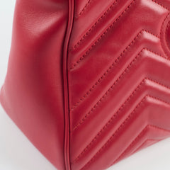 Gucci Medium GG Marmont Top Handle Red