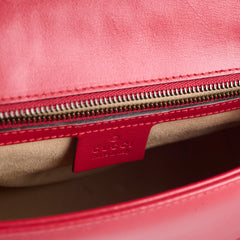 Gucci Medium GG Marmont Top Handle Red