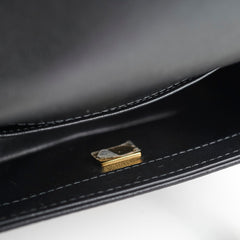 Chanel Boy Top Handle Small Black Lambskin Microchip