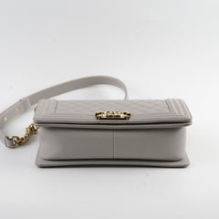 Chanel Caviar Old Medium Grey Series Microchip