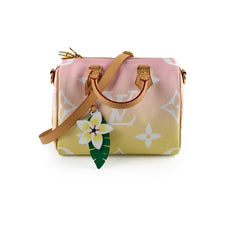Louis Vuitton Speedy 25 Bandoulisere Bag By The Pool Monogram Giant Pink/Yellow