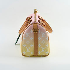 Louis Vuitton Speedy 25 Bandoulisere Bag By The Pool Monogram Giant Pink/Yellow