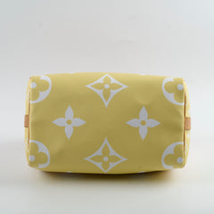 Louis Vuitton Speedy 25 Bandoulisere Bag By The Pool Monogram Giant Pink/Yellow