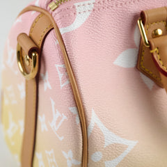 Louis Vuitton Speedy 25 Bandoulisere Bag By The Pool Monogram Giant Pink/Yellow
