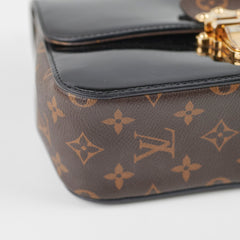 Louis Vuitton Cherrywood Monogram Patent Bag Black