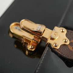 Louis Vuitton Cherrywood Monogram Patent Bag Black