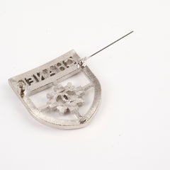 Chanel Shield Crystal Brooch