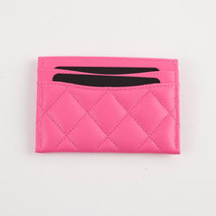 Chanel Card Holder Hot Pink