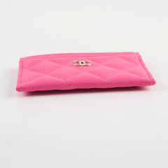 Chanel Card Holder Hot Pink