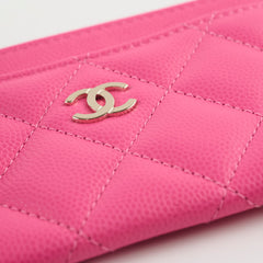 Chanel Card Holder Hot Pink