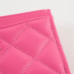 Chanel Card Holder Hot Pink