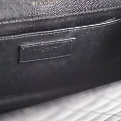 Saint Laurent Envelope Quilted Black Bag