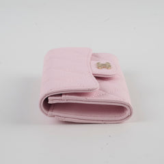 Chanel Caviar Flap Card Holder Baby Pink 32 Series