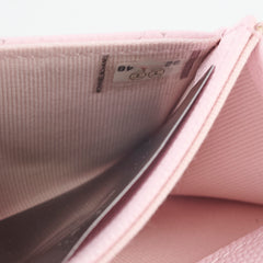 Chanel Caviar Flap Card Holder Baby Pink 32 Series
