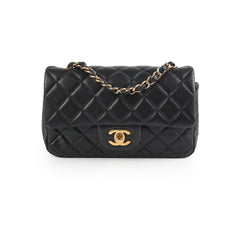 Chanel Mini Rectangular Lambskin Black