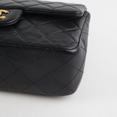 Chanel Mini Rectangular Lambskin Black
