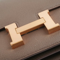 Hermes Constance 18 Etain Epsom Crossbody Bag