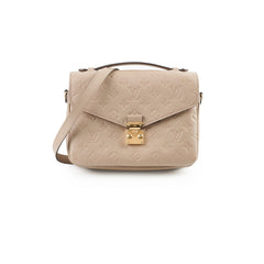Louis Vuitton Pochette Metis Monogram Empreinte Leather Tourterelle Grey 2024