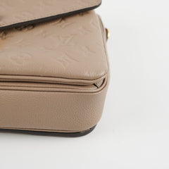 Louis Vuitton Pochette Metis Monogram Empreinte Leather Tourterelle Grey 2024