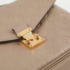 Louis Vuitton Pochette Metis Monogram Empreinte Leather Tourterelle Grey 2024