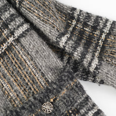 Chanel Grey Knit Coat Size 42