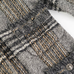 Chanel Grey Knit Coat Size 42