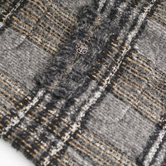 Chanel Grey Knit Coat Size 42