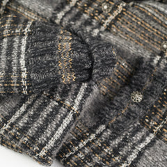 Chanel Grey Knit Coat Size 42